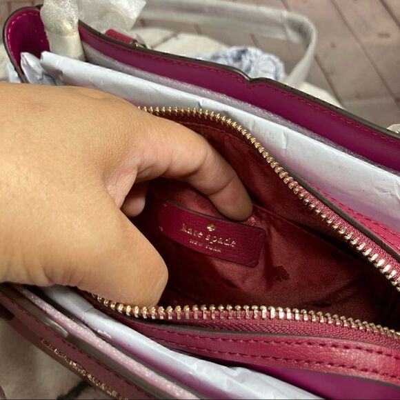 KATE SPADE TIPPY SMALL LEATHER SATCHEL BAG NWT - Picture 10 of 15